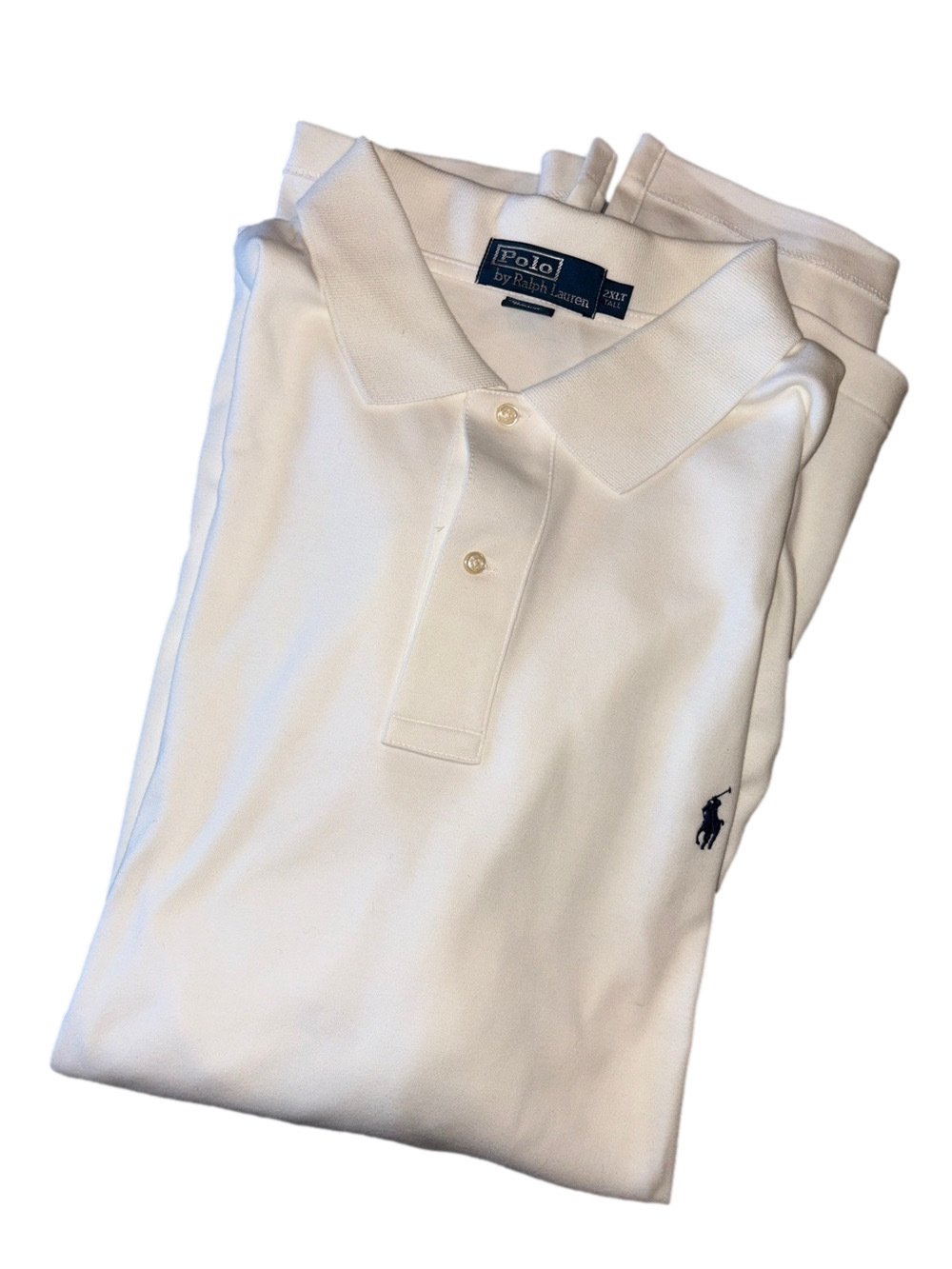 Polo Ralph Lauren Mens 2XLT Bright White Golf Polo Shirt